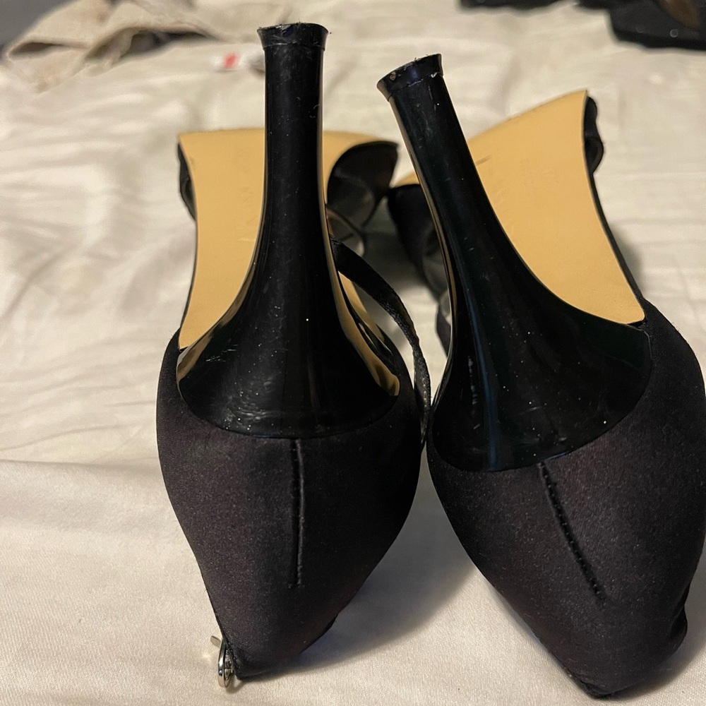 Anne Klein Women's Black Pointed Toe Heels - Picture 3 of 5
